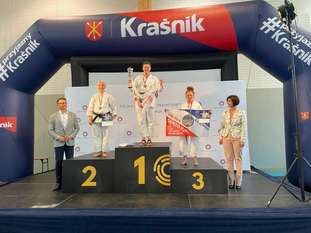 Chocianowska weteranka karate na podium w Kraśniku 
