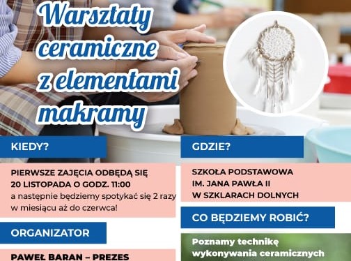 Radny Paweł Baran zaprasza na warsztaty ceramiczne 