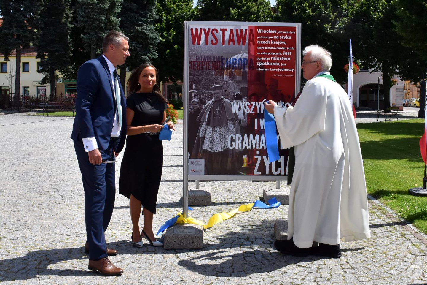 Karol Wojtyła i Stefan Wyszyński w centrum Chocianowa (galeria zdjęć) 